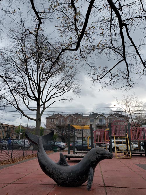 Woodtree Playground, 38th Street and 20th Avenue, Astoria, Queens, November 17, 2020
