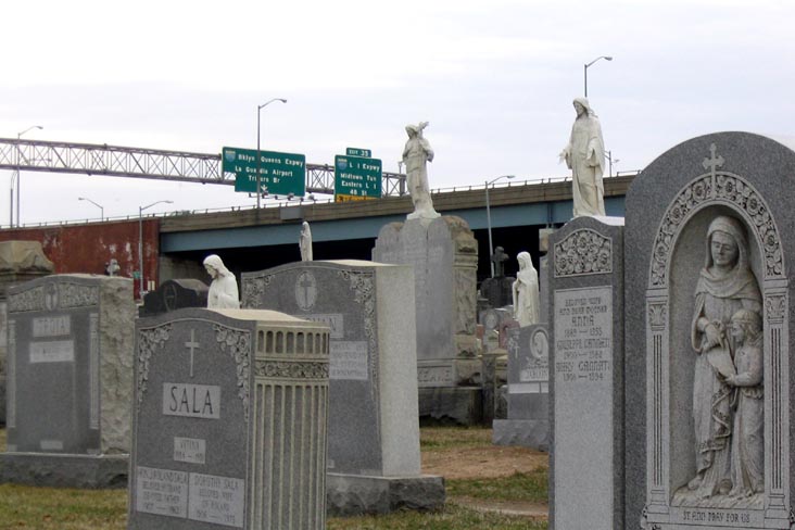 Long Island Expressway from Calvary Cemetery, Queens
