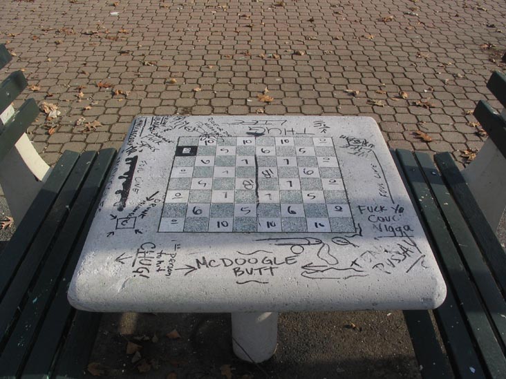 Chess Table, Hermon A. MacNeil Park, College Point, Queens