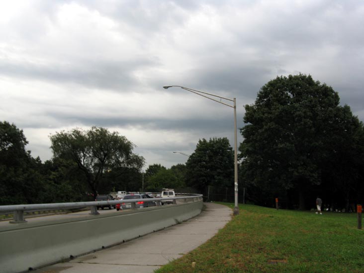 Pedestrian Access Along Northbound Whitestone Expressway Ramp, Corona, Queens, August 21, 2009, 6:05 p.m.