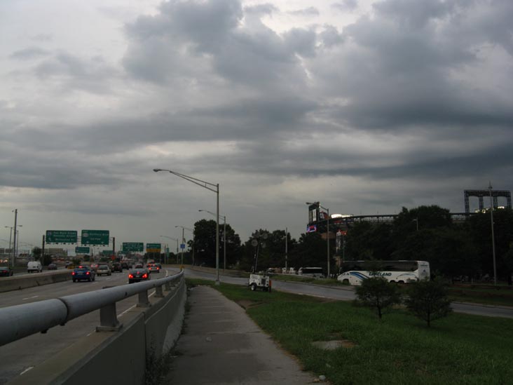 Pedestrian Access Along Northbound Whitestone Expressway Near On-Ramp From Westbound Grand Central Parkway, Corona, Queens, August 21, 2009, 6:08 p.m.