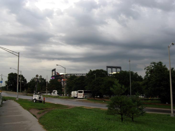 Citi Field From Pedestrian Access Along Northbound Whitestone Expressway, Corona, Queens, August 21, 2009, 6:08 p.m.