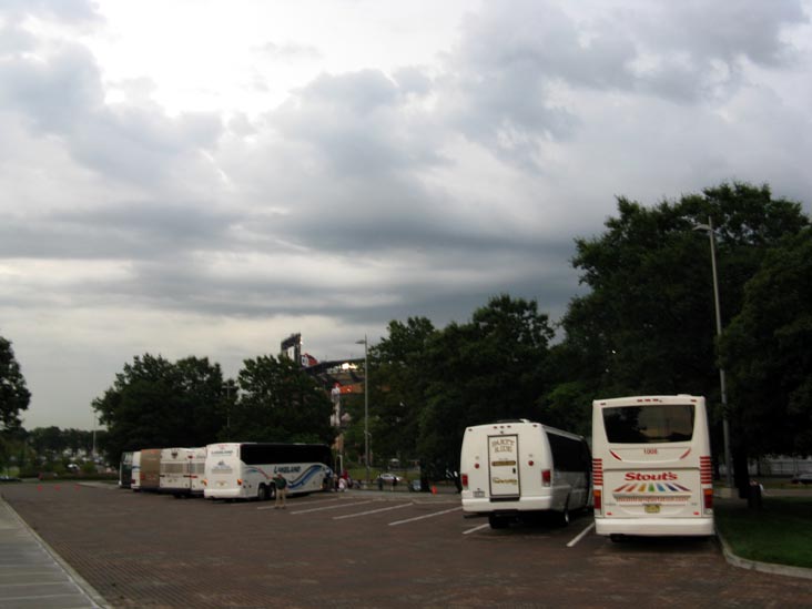 Bus Parking Outside Citi Field, Flushing Meadows-Corona Park, Queens, August 21, 2009, 6:08 p.m.