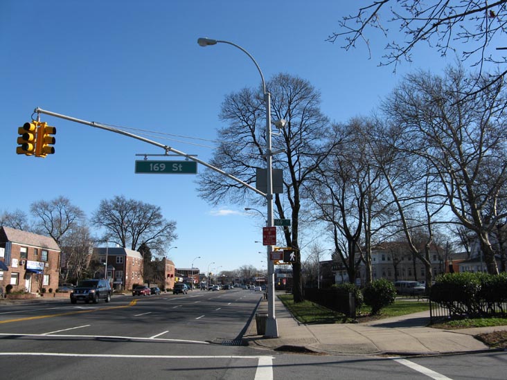 Looking East Down Northern Boulevard From 169th Street, Auburndale, Flushing, Queens