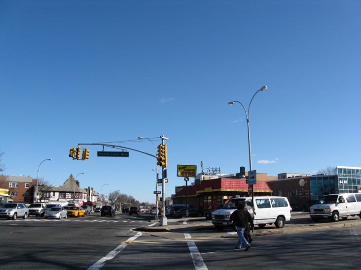Northern Boulevard and Francis Lewis Boulevard, SE Corner, Auburndale, Flushing, Queens