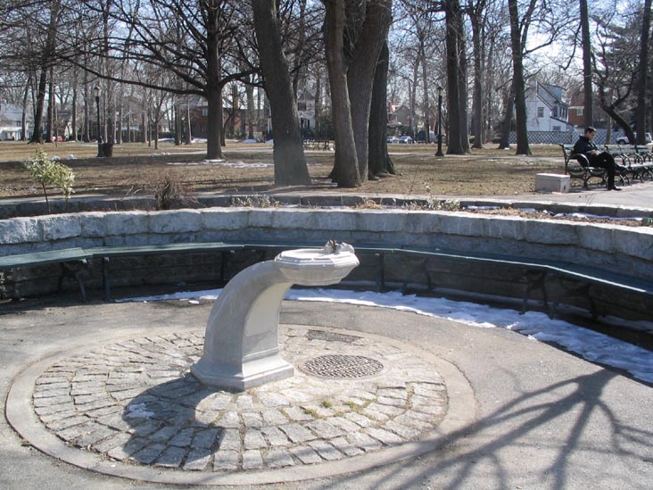 Water Fountain Near Pond, Bowne Park, Flushing, Queens