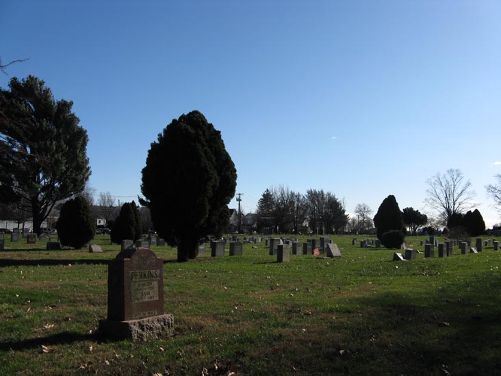 46th Avenue and Auburndale Lane, SW Corner, Flushing Cemetery, Flushing, Queens