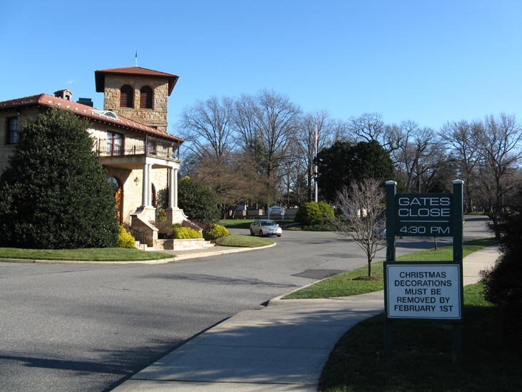 Main Gate, 46th Avenue and Pigeon Meadow Road, SE Corner, Flushing Cemetery, Flushing, Queens