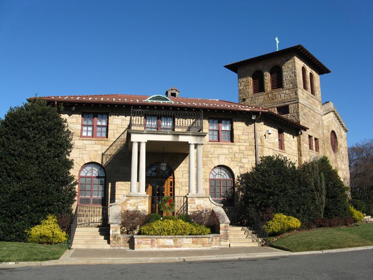 Flushing Cemetery Office, Main Gate, 46th Avenue and Pigeon Meadow Road, SE Corner, Flushing Cemetery, Flushing, Queens