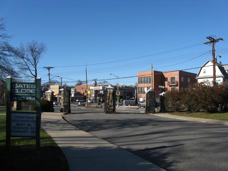 Main Gate, 46th Avenue and Pigeon Meadow Road, SE Corner, Flushing Cemetery, Flushing, Queens