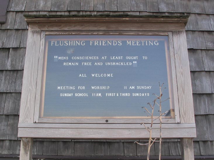 Friends' Meeting House, 137-16 Northern Boulevard, Flushing Greens, Flushing, Queens