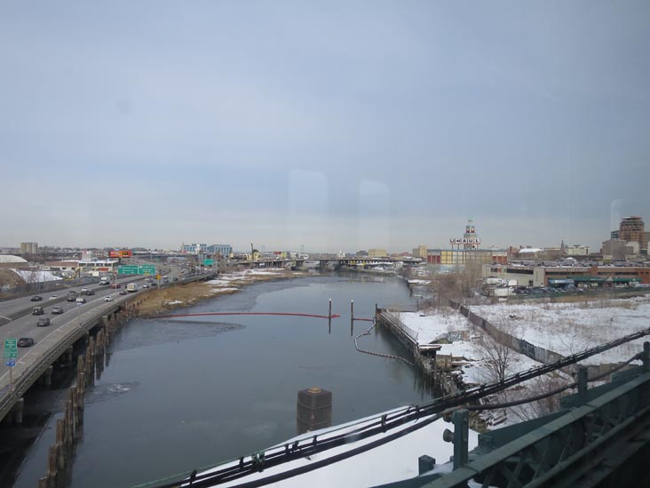 Flushing River From Manhattan-Bound 7 Train, February 8, 2014