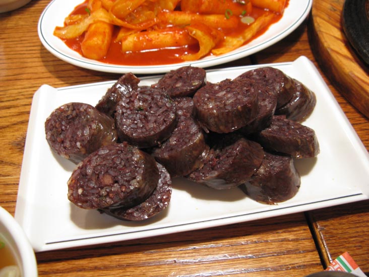 Soondae (Korean Sausage), Koki-Ri Restaurant, 144-18 Northern Boulevard, Flushing, Queens