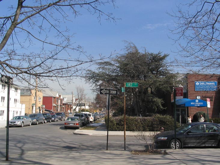 Elm Avenue and 147th Street, SE Corner, Across From Lawrence Triangle, Flushing, Queens