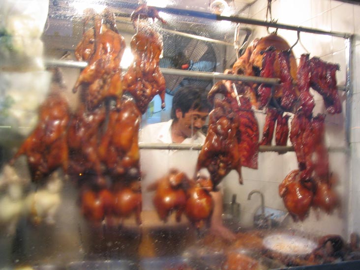Roasted Ducks, Roosevelt Avenue and Main Street, Flushing, Queens, January 19, 2004