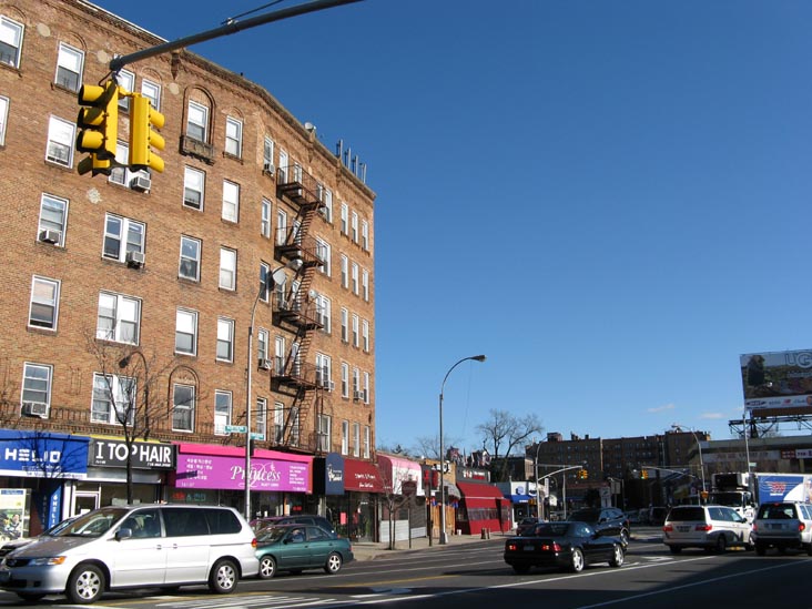 Northern Boulevard and Crocheron Avenue, Looking East, Murray Hill, Flushing, Queens