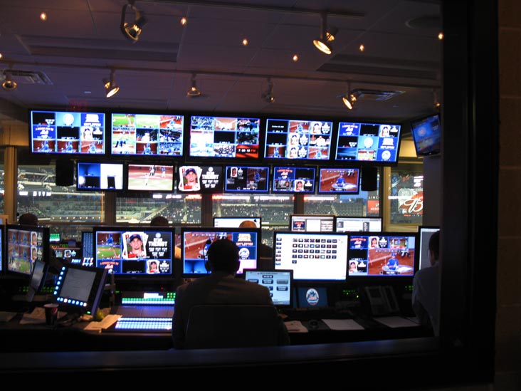 Control Booth, Citi Field, Flushing Meadows Corona Park, Queens, April 21, 2010