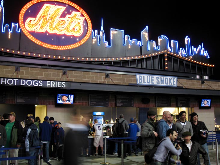 Blue Smoke, Citi Field, Flushing Meadows Corona Park, Queens, April 21, 2010