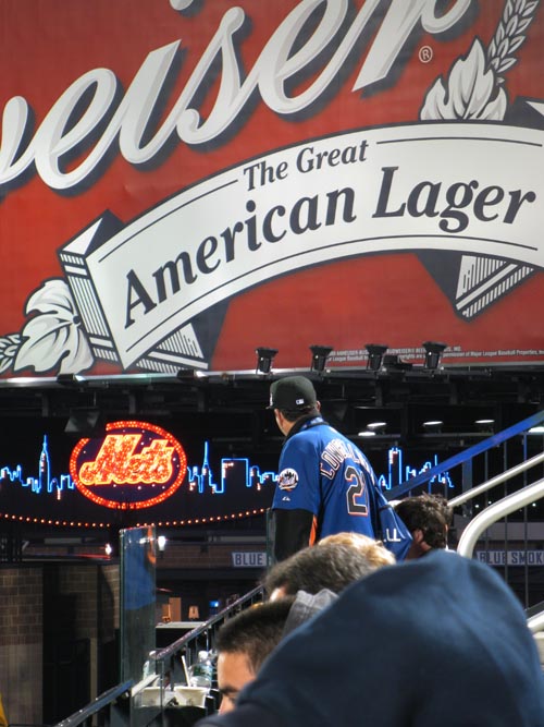 Cowbell Man, New York Mets vs. Chicago Cubs, View From Section 302, Pepsi Porch, Citi Field, Flushing Meadows Corona Park, Queens, April 21, 2010