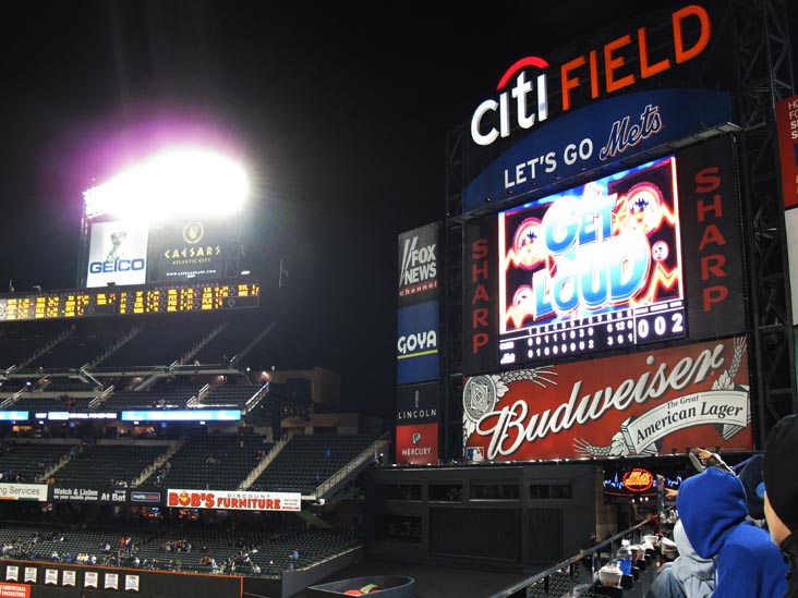 New York Mets vs. Chicago Cubs, View From Section 302, Pepsi Porch, Citi Field, Flushing Meadows Corona Park, Queens, April 21, 2010