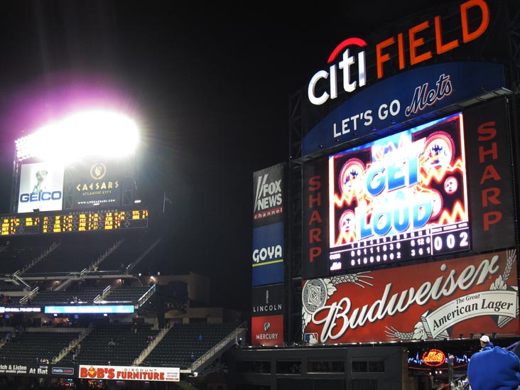 New York Mets vs. Chicago Cubs, View From Section 302, Pepsi Porch, Citi Field, Flushing Meadows Corona Park, Queens, April 21, 2010