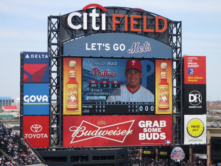 New York Mets vs. Philadelphia Phillies, Section 520, Citi Field, Flushing Meadows-Corona Park, Queens, April 28, 2013