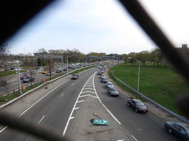 Pedestrian Access Along Northbound Whitestone Expressway Ramp, Corona, Queens, April 28, 2013