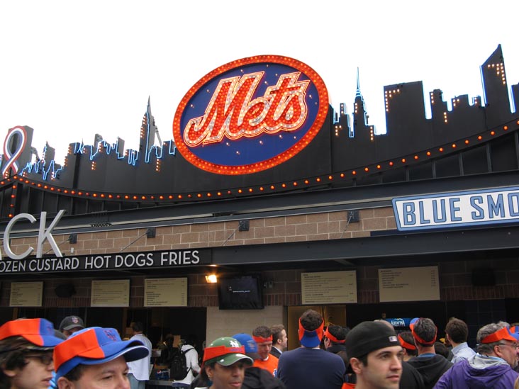 Shea Stadium Scoreboard Skyline, Taste of the City, Centerfield Field Level, Citi Field, Flushing Meadows Corona Park, Queens, May 6, 2009