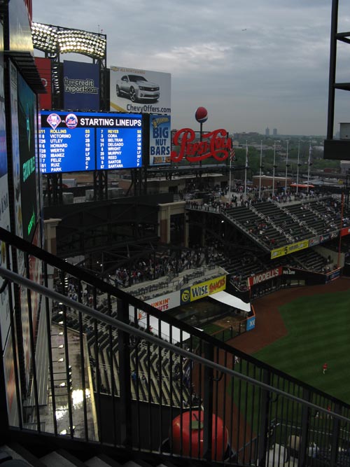 Scoreboard From Section 538, Citi Field, Flushing Meadows Corona Park, Queens, May 6, 2009