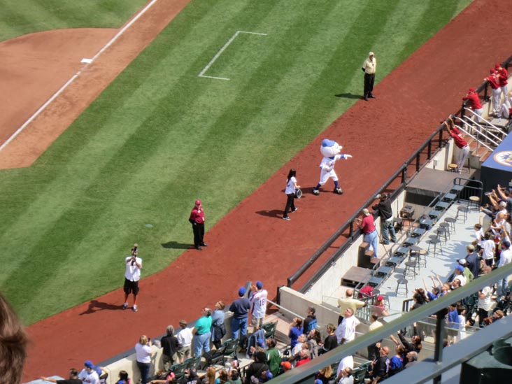 Mr. Met, New York Mets vs. Arizona Diamondbacks, Section 427, Citi Field, Flushing Meadows Corona Park, Queens, May 6, 2012