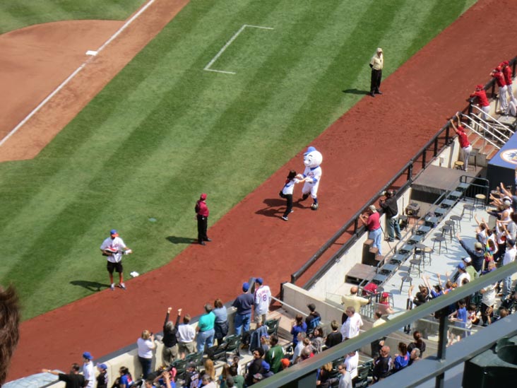 Mr. Met, New York Mets vs. Arizona Diamondbacks, Section 427, Citi Field, Flushing Meadows Corona Park, Queens, May 6, 2012