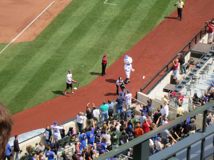 Mr. Met, New York Mets vs. Arizona Diamondbacks, Section 427, Citi Field, Flushing Meadows Corona Park, Queens, May 6, 2012