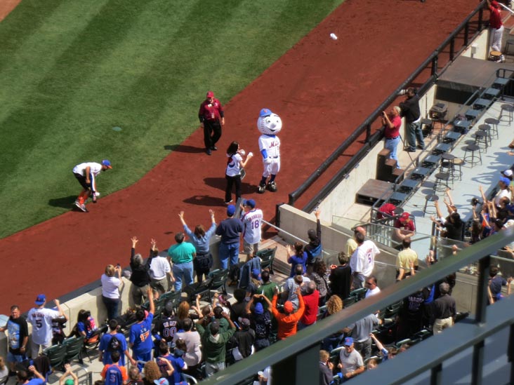 Mr. Met, New York Mets vs. Arizona Diamondbacks, Section 427, Citi Field, Flushing Meadows Corona Park, Queens, May 6, 2012