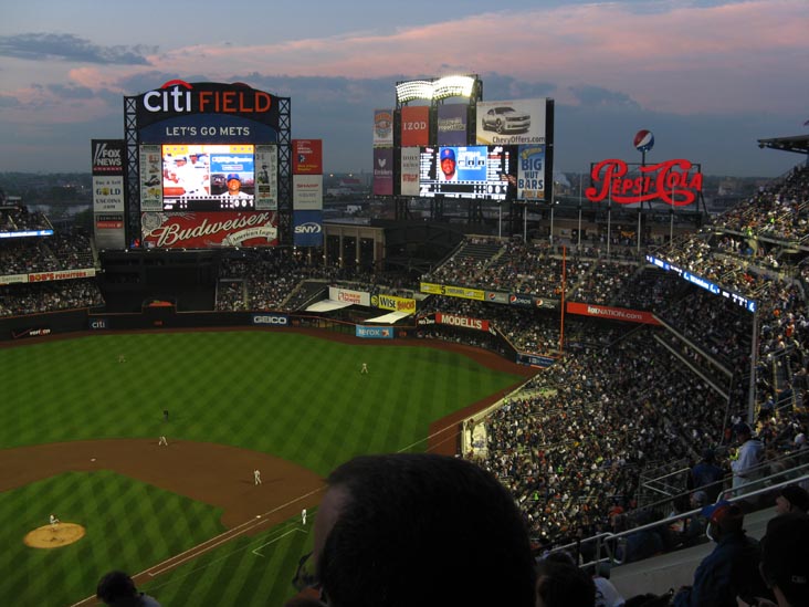 View From Section 512, New York Mets vs. Philadelphia Phillies, Citi Field, Flushing Meadows Corona Park, Queens, May 7, 2009