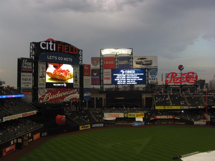 View From Section 426, New York Mets vs. Philadelphia Phillies, Citi Field, Flushing Meadows Corona Park, Queens, August 21, 2009