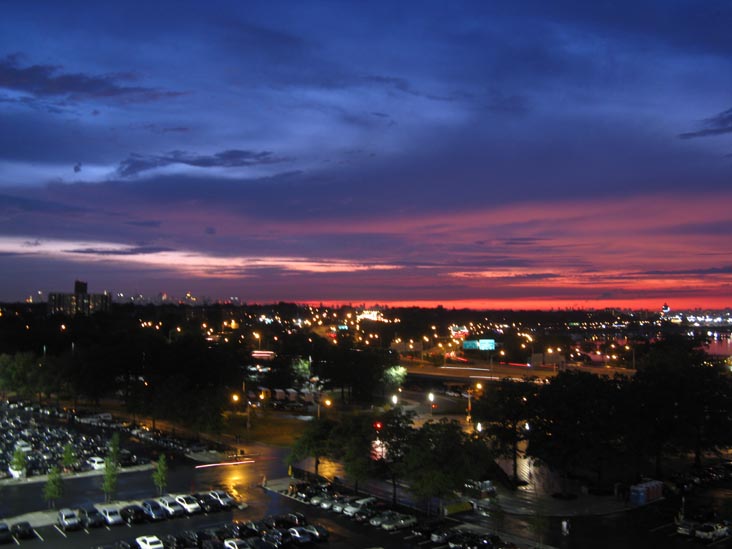 Sunset Over Manhattan From Citi Field, Flushing Meadows Corona Park, Queens, August 21, 2009