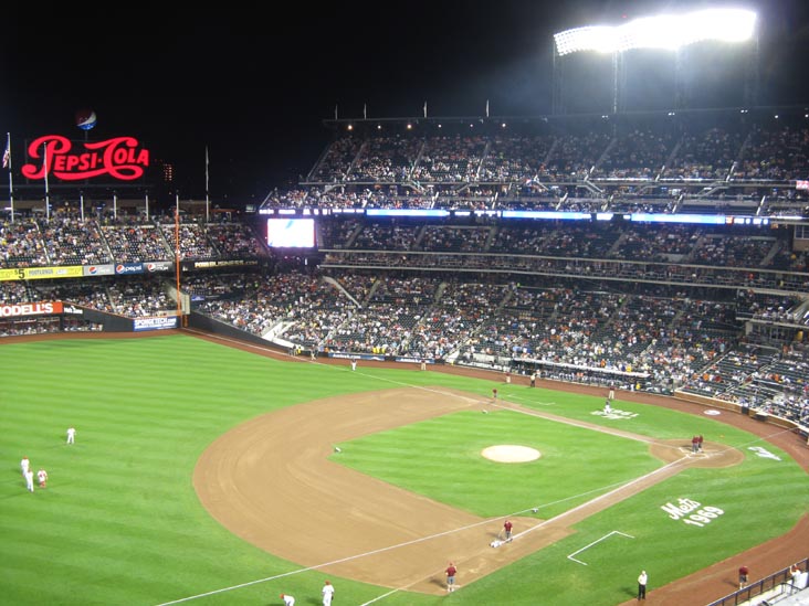 View From Section 426, New York Mets vs. Philadelphia Phillies, Citi Field, Flushing Meadows Corona Park, Queens, August 21, 2009