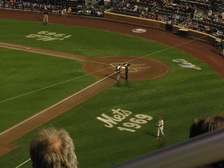 Home Plate, Pregame, View From Section 426, New York Mets vs. Philadelphia Phillies, Citi Field, Flushing Meadows Corona Park, Queens, August 21, 2009