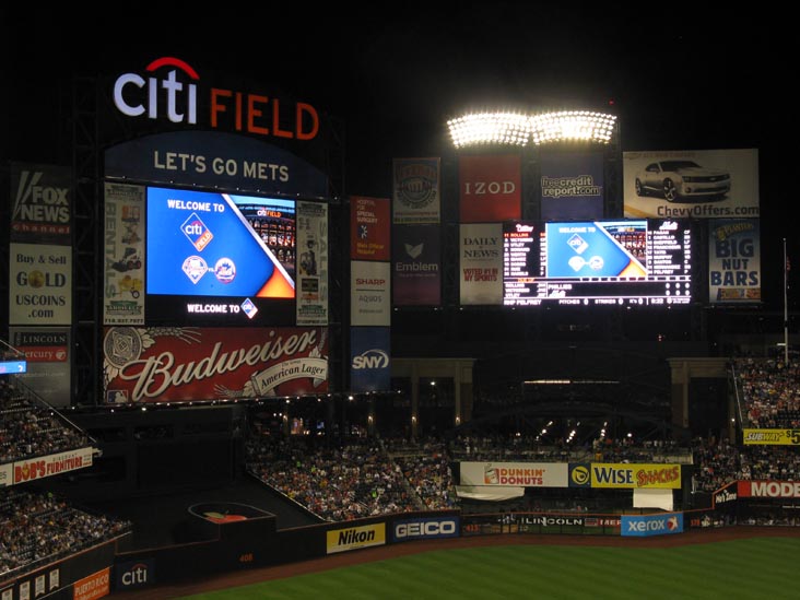 View From Section 426, New York Mets vs. Philadelphia Phillies, Citi Field, Flushing Meadows Corona Park, Queens, August 21, 2009