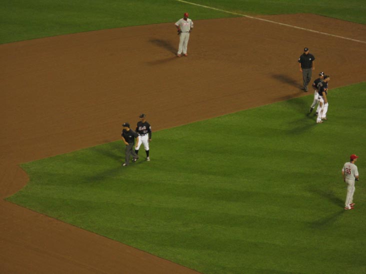 Jerry Manuel Getting Ejected, View From Section 426, New York Mets vs. Philadelphia Phillies, Citi Field, Flushing Meadows Corona Park, Queens, August 21, 2009