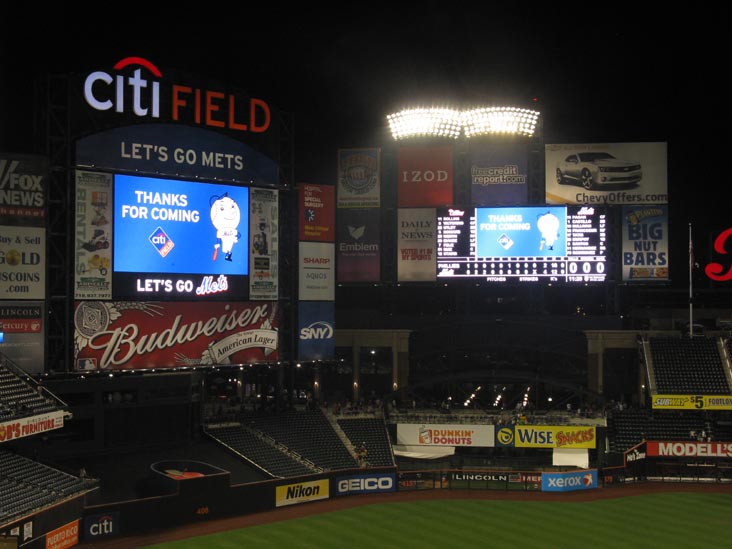 Postgame View From Section 426, New York Mets vs. Philadelphia Phillies, Citi Field, Flushing Meadows Corona Park, Queens, August 21, 2009