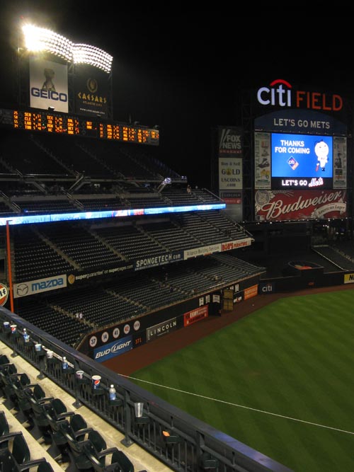 Postgame View From Section 426, New York Mets vs. Philadelphia Phillies, Citi Field, Flushing Meadows Corona Park, Queens, August 21, 2009