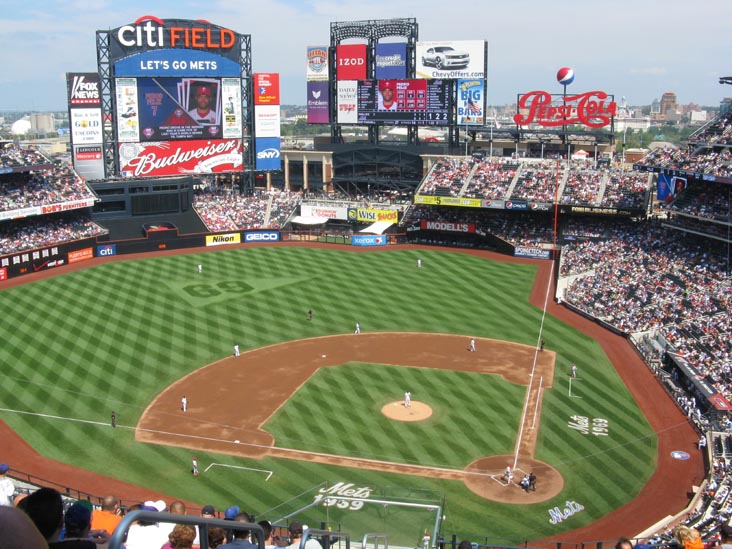 View From Section 518, New York Mets vs. Philadelphia Phillies, Citi Field, Flushing Meadows Corona Park, Queens, August 24, 2009