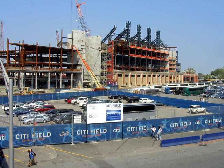 Citi Field Progess, Flushing Meadows Corona Park, Queens, September 8, 2007