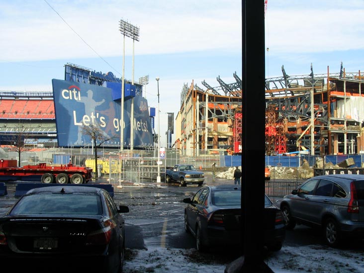 Citi Field Progess, Flushing Meadows Corona Park, Queens, December 14, 2007