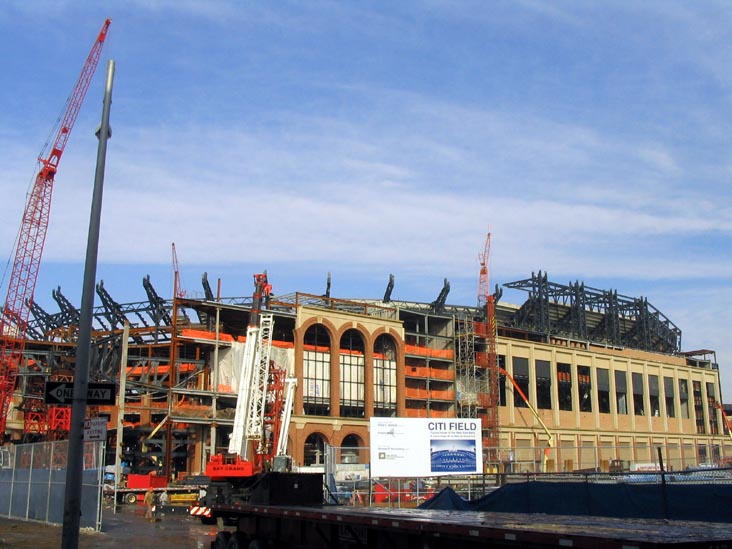 Citi Field Progess, Flushing Meadows Corona Park, Queens, December 14, 2007