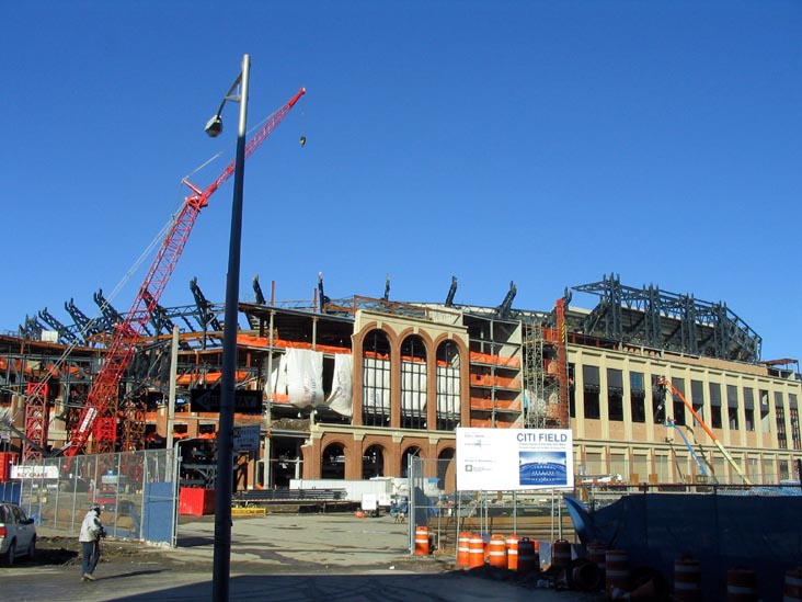 Citi Field Progess, Flushing Meadows Corona Park, Queens, December 17, 2007