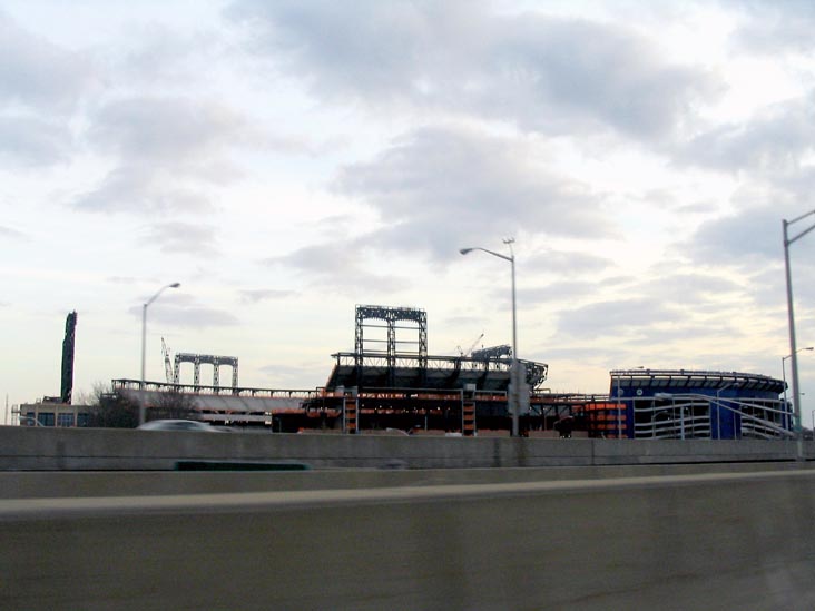 Citi Field Progess, Flushing Meadows Corona Park, Queens, March 15, 2008