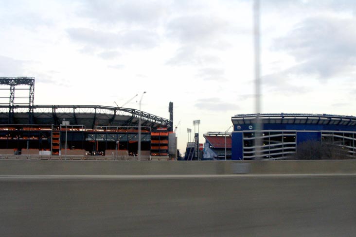 Citi Field Progess, Flushing Meadows Corona Park, Queens, March 15, 2008