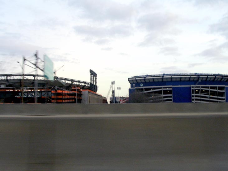 Citi Field Progess, Flushing Meadows Corona Park, Queens, March 15, 2008